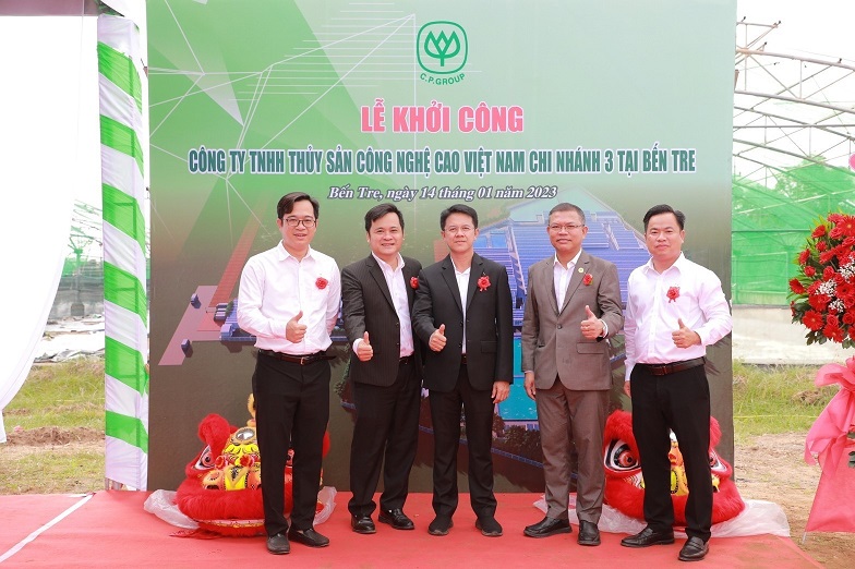 CP Vietnam launches new environmentally friendly shrimp farm project in Ben Tre province.