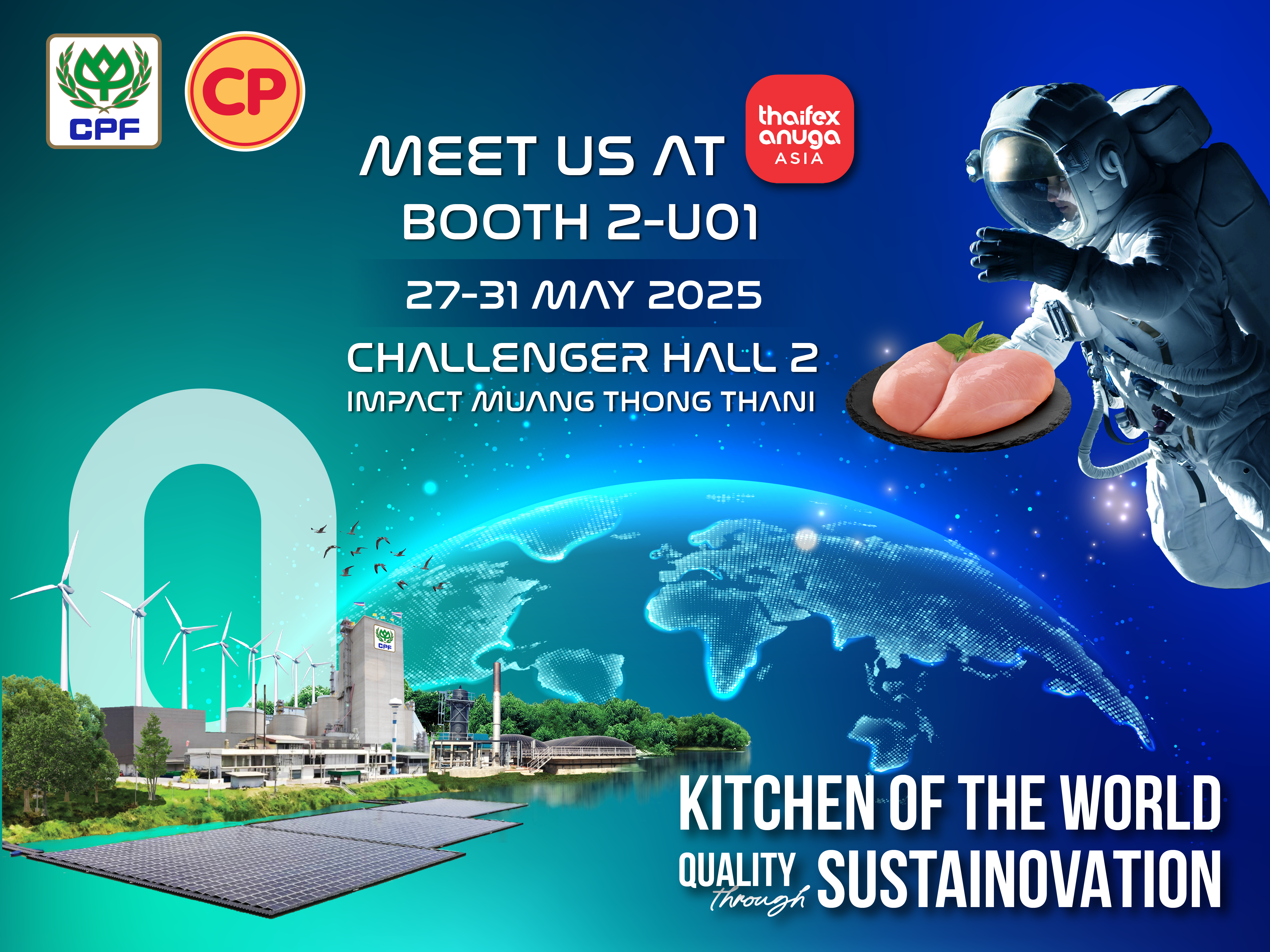 ซีพีเอฟ  นำนวัตกรรมอาหารแห่งอนาคต ร่วมงาน THAIFEX – Anuga Asia 2025