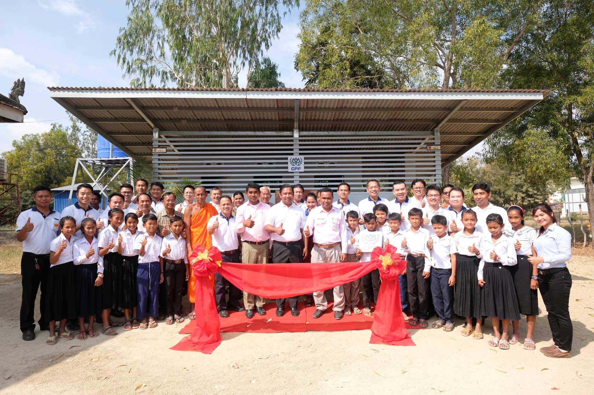 CP Cambodia handed over restroom to Ang Ta Preah School