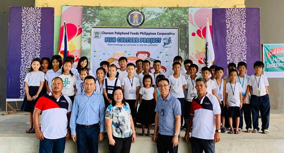 CPF Philippines supports fish farming for students luncheon to 3 public schools in Philippines.