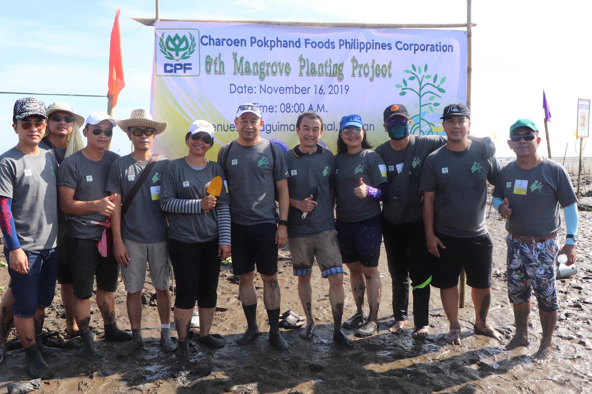 CPF Philippines joined hands with local government and communities to plant mangrove trees in the Philippines’ coastal area