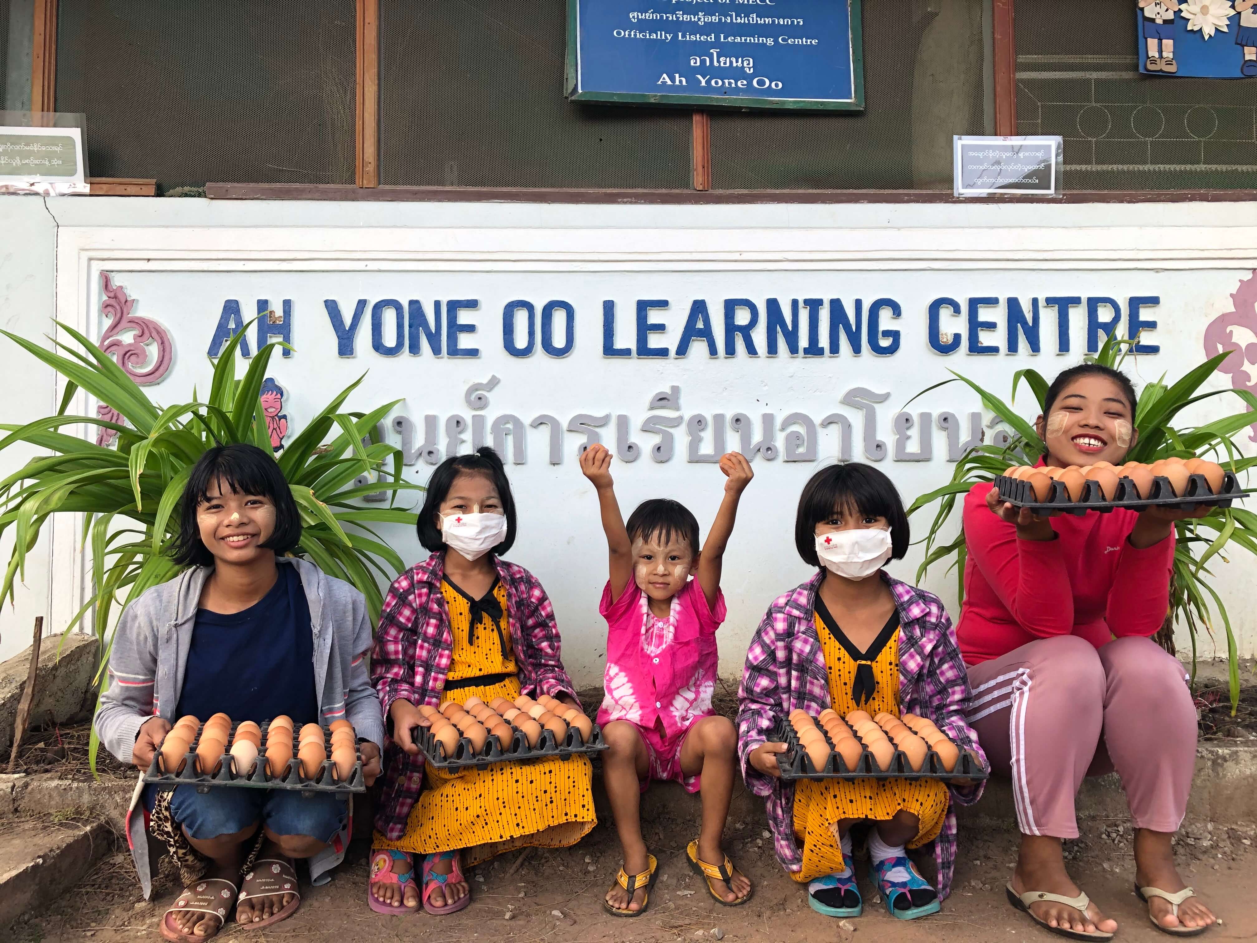CP Foods supports children in the Ah Yone Oo Learning Centre with layer raising project